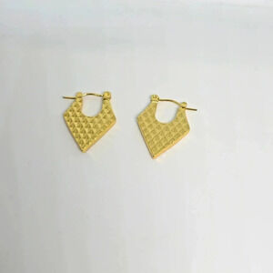 NWOT Beautiful 18k Gold Plated Stainless Steel Earrings